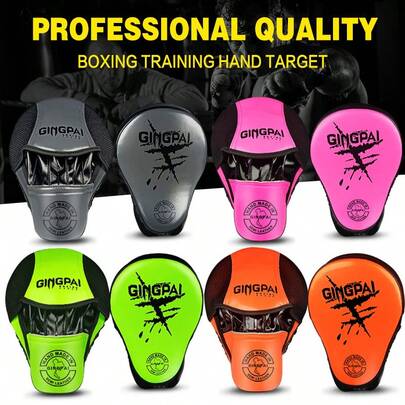 GINGPAI Tấm lót chân cong chuyên nghiệp cho Muay Thai, tấm lót đá cho Boxing Kickboxing, tấm lót chân tập luyện MMA.