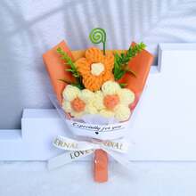 1-3pcs Mini Artificial Flowers With Gift Bag, Suitable For Valentine's Day, Mother's Day Bouquets And Small Gifts - Multicolor - View 27