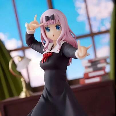 1 mô hình búp bê cô gái tóc hồng trong anime, dễ thương (áo trắng và đồng phục) - Vật trang trí bàn làm việc đáng yêu, thích hợp cho nhà cửa, văn phòng, phụ kiện xe hơi, quà tặng cho người hâm mộ anime.