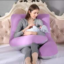 Pregnancy & Nursing Pillows - Lilac With Gray - View 3