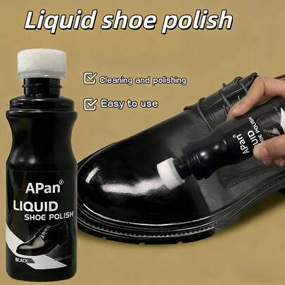 100ml Liquid Shoe Polish - Professional Leather Care, Provides 3 Color Options, Suitable For Leather Of Various Colors, Can Polish And Nourish Leather Shoes, A Helpful Companion For Shoe Care, Also An Excellent Gift Choice.