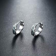 1对不对称褶皱耳环，小众高端时尚单只耳环，树脂蓝色冰川耳环（男士款） - 彩色 - 查看 1