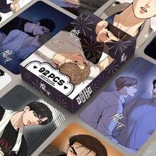 92 piezas Mercancía de Manhwa coreano "Maldición" Tarjetas mini holográficas, iguales a Joo Jae-Kyung y Kim Dan, Juego de colección de tarjetas LOMO, Tarjetas fotográficas de alta definición impresas, Tarjetas de pegatinas en caja, Tarjetas de felicitación - Multicolor - Ver 2