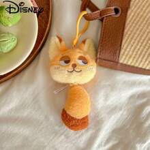 Disney 官方授权朱迪·霍普斯毛绒娃娃吊坠，疯狂动物城尼克背包挂饰，毛绒娃娃摆件，情侣吊坠，节日礼物 - 彩色 - 查看 10