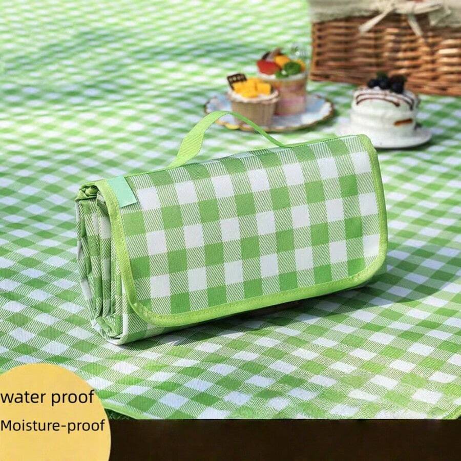 1pc Picnic Mat, Waterproof Outdoor Camping Tent Ground Mat, Thick Foldable Lawn Cushion - 150*200CM - View 1