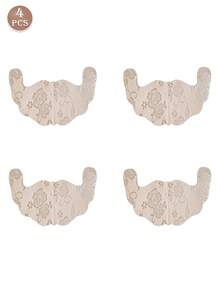 2/4 Pcs Plus Size Lace Sticky Bra Invisible Breast Lift Tape Reusable Non-Slip Pasties For Backless Dress Wedding Party,Lingerie,Summer,Boob Tape - Multicolor - View 20
