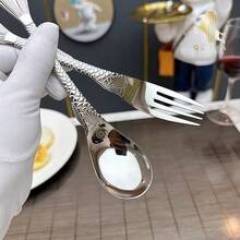 304 Stainless Steel Unique Spoon, Household Soup Spoon, Kids Dining Spoon, Creative Western-Style Spoon, Serving Spoon - View 2
