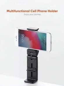 Adjustable Mini Folding Stand Phone Holder Universal Aircraft Phone Holder Hands-Free Viewing Supports Multi-Directional Two-Way 360-Degree Rotation Portable Travel Train Seat Holder Spring Gift - Multicolor - View 2