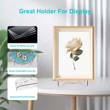 Giá đỡ trưng bày đĩa acrylic góc 60 độ, giá đỡ trưng bày acrylic trong suốt dạng chân đế cho nhà, văn phòng, nhà bếp, trường học, trưng bày tác phẩm nghệ thuật. - C - Xem 5