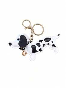 Llavero de perro salchicha de piel sintética, llavero de perro salchicha de moda, accesorio de llavero de animal con estilo, llavero decorativo, accesorio de bolso para estudiantes/parejas, regalo de fiesta, accesorio de decoración de mochila, regalo ideal para mujeres - Multicolor - Ver 13