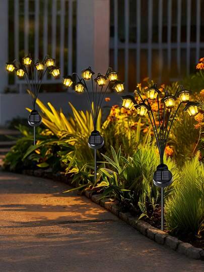 1pc Solar Retro Lantern Lawn Lamp, Outdoor Solar-Powered Waterproof LED Decorative Light, Multiple Lighting Modes, Suitable For Outdoor Garden Landscape Decorative Lights, Lawns, Courtyard Walkway Lighting, Photography Props