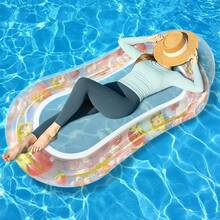 1pc Sequin Fruit Inflatable Mesh Float, PVC Material Floating Lounger Suitable For Summer Beach, Pool Parties And Water Activities - Fruit Netting Floating Raft - View 3