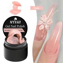 Mtssii 3PCS/Set Clear Non Stick Hand Extension Gel Nail Polish Set With Silicone Pen For 3D Shaping Nail Art Solid Milky White Jelly Nude Pink Hard Gel For Fake Nail Carving Flower Nail Art Acrylic Solid Builder Gel Easy To Operate Manicure For Home - 彩色 - 查看 5