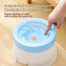 适用于猫狗的漂浮式宠物水碗，防滑底座，易于清洁，不会弄湿嘴巴 - 1.3L - 查看 8