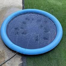 Outdoor Pet Water Sprinkler Mat, Pet Beach Toys, Yard Toys, Thick Durable PVC Material, Pet Outdoor Water Play Toys - Multicolor - View 7