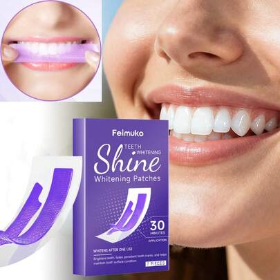 1 Caja/7 piezas Tiras blanqueadoras de dientes, limpieza profunda que elimina manchas amarillas, café, té y otras manchas rebeldes, tiras dentales para el cuidado oral