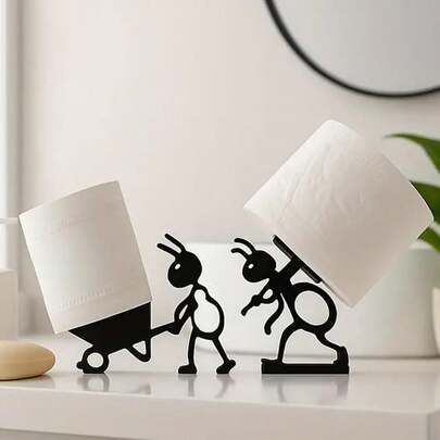 2Pcs Funny Ant Toilet Paper Holder – Unique Ant Design Bathroom Decor, Toilet Paper Roll Stand For Bathroom, Rustic, Modern Or Farmhouse Style, Fun Gift For Home, Friends & Family