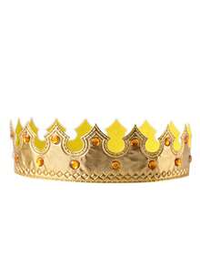 Men's Faux Gemstone Crown Headpiece, Birthday Party King Headband Costume, King Role Cosplay Prop, Stage Performance Outfit Accessory, Party Headwear - View 8