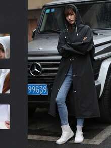 Chaqueta de lluvia de alta calidad, chaqueta de lluvia de moda, chaqueta de lluvia reforzada, chaqueta de lluvia de Body completo, chaqueta de lluvia impermeable y a prueba de viento para hombres, poncho de lluvia, chaqueta de lluvia multifuncional, ropa de lluvia para actividades al aire libre, chaqueta de lluvia para ciclismo, viajes y senderismo, chaqueta de lluvia de talla reforzada, chaqueta de lluvia negra, chaqueta de lluvia de moda para viajes de adultos, poncho de lluvia reforzado para exteriores, ropa de lluvia - Multicolor - Ver 2