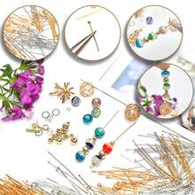 100件套珠宝制作配件耳环配件耳环钩 - 銀色 - 查看 4