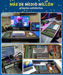 Mouse Pad XXL - 800 x 300mm Alfombrilla para Ratón Excel,Word,PPT en Español, Alfombra para Mouse, Protector de Almohadilla de Escritorio, Mouse Pad Gamer - Cuadrado - Ver 6