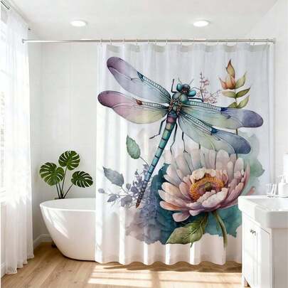 1 bộ rèm tắm phong cách Boho Chic họa tiết lá cây thường xuân và đá, lấy cảm hứng từ thiên nhiên cổ điển, chống thấm nước, có thể giặt được, chất liệu vải với họa tiết lá cây và vân đá cũ, phụ kiện phòng tắm thẩm mỹ phong cách Bohemian cho nhà nông thôn hoặc nhà tranh, phong cách mộc mạc, chống nấm mốc, chất liệu bền chắc.