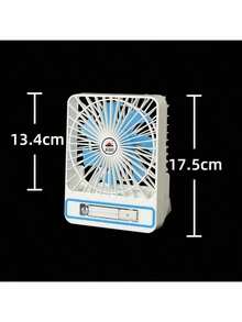 Mini Ventilador de Mano Portatil Recargable Usb,Ventilador Portátil Recargable Para Hogar Oficina y Escuela Velocidades Ajustable  Ventilador de enfriamiento portátil  para exterior, camping, carro de golf, cochecito, hogar, oficina, playa, verano - Blanco - Ver 4