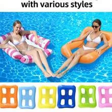 2026 New Arrival 1pc Inflatable Water Bed, Kawaii Polka Dot Bow Inflatable Water Float, Perfect For Pool & Beach, Summer Coolness & Fun Water Time, Inflatable Lounger With Net, Birthday/Easter Gift - متعدد الألوان - مشاهدة 3