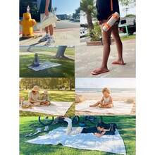 White  Blanket And Beach Mat Canva Hine Wahable Lar 4'9" * 6'3" - 49 x 63 - 查看 7