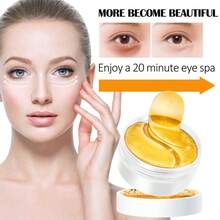 Xioimy 60片姜黄眼膜，提供弹性和保湿护理，提亮眼周肌肤，平滑眼周肌肤，淡化黑眼圈，即刻紧致眼周肌肤，适合所有肤质。 - 數量 - 查看 1