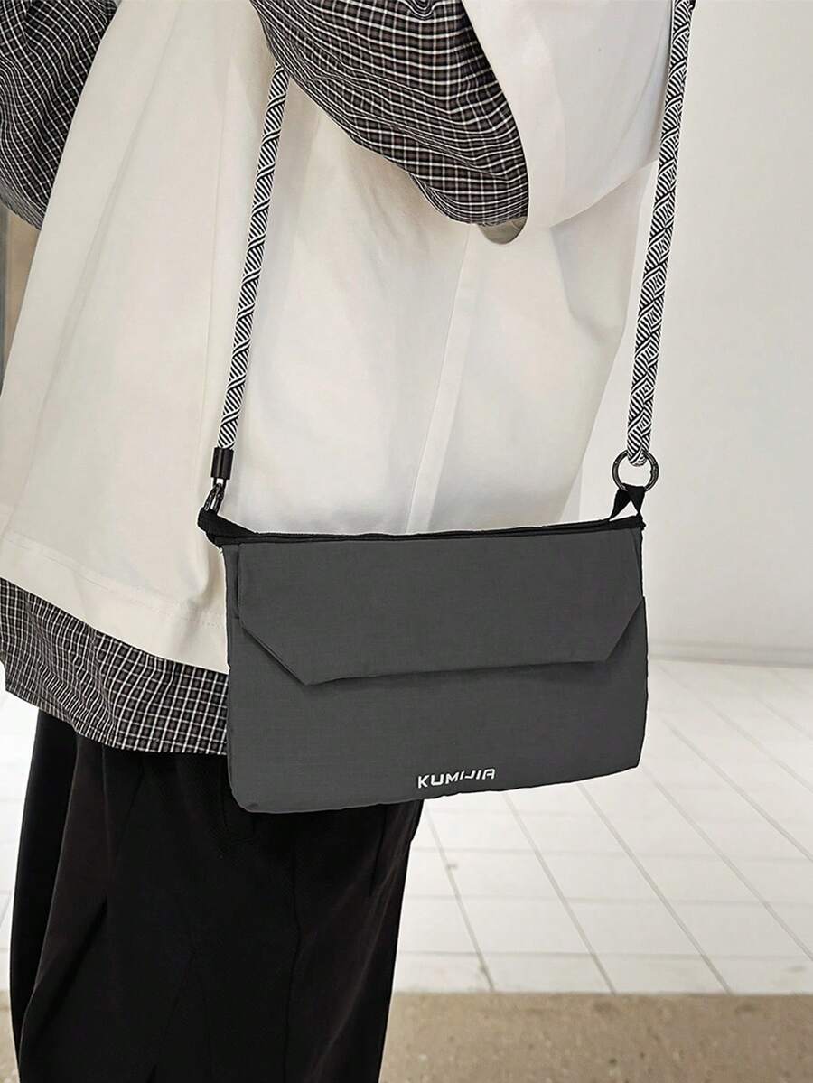 男士极简小方包，轻便休闲单肩/斜挎多功能通勤收纳包 - 彩色 - 查看 1