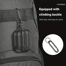 适用于苹果第四代无线耳机的TPU保护套（1个），防震，带清洁刷和钥匙扣，男女通用 - 白色 - 查看 6