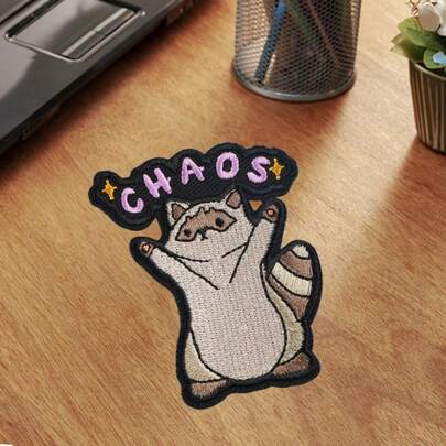 1 miếng vá thêu hình gấu trúc dễ thương, miếng vá thêu hình động vật có thể ủi lên quần áo, thích hợp cho những người đam mê may vá để trang trí áo phông, mũ, ba lô, áo khoác, áo choàng, quần.