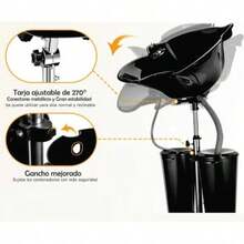 Recargable Electico Auxiliar Portatil Para Lavado De Cabello Con Bomba - C - Ver 5