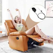 Saycker Sofa Chair Recliner Release Pull Handle, Universal Metal Recliner Release Pull Handle Replacement Parts With 38'' Cable For Most Couch Sofa Chair, Exposed Cable Length 472" - ColorA - View 8