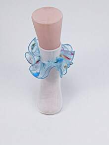 2 pares de calcetines de ballet con volantes para bebés/niños pequeños/niños, apropiados para bebés/niños pequeños/niños - Multicolor - Ver 3