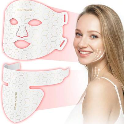 硅胶面膜仪，改善暗沉肤色、黑眼圈、雀斑、痤疮，柔韧硅胶材质，方便携带，是节日和生日的理想礼物。