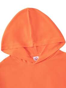 Men Hoodie Co-Ords - 橘色 - 查看 5