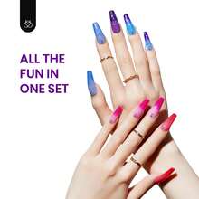 Beetles Pearl Gel Nail Polish, 6 Colors Shimmer Pearl White Pink Purple Mermaid Nail Drawing Spring Gel Polish - 6 Colors Electic Party - 查看 6