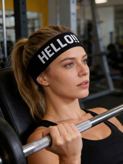 Sports & Fashion Elastic Headbands For Both Men And Women - Sweat-Absorbent, Stretchy Sports Headbands For Yoga, Fitness, Dancing, And Outdoor Sports, Non-Slip Design, Sports Hair Accessories, Multi-Functional Headbands, Polyester, Casual, All Season