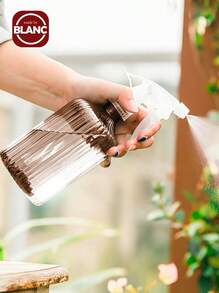 1pc 500ml PET Watering Spray Bottle, Minimalist Clear Watering Can For Garden - Brown - View 2