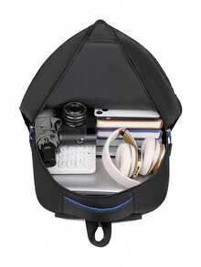 Ba lô công sở dung tích lớn, túi đựng laptop nhiều ngăn, màu đen bền chắc, kiểu dáng thường ngày với quai đeo lưới thoáng khí. - Nhiều màu - Xem 4