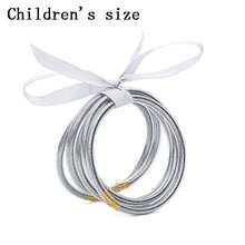 5pcs Mixed Glitter Filled Bracelets - Soft Glitter Silicone Shiny Color Bracelets - Children's Size - View 21