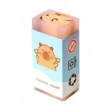 1pc Creative Capybara Rubber Eraser, Cartoon Cute Smudge-Free Super Clean For Exam, Drawing, Pencil, Stationery (Random Style) - A - View 7
