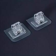 2/4pcs Easy Install Window Curtain Rod Brackets - Self-Adhesive, No Drill Wall Mounting Brackets, Suitable For Home And Hotel - Multicolor - View 4