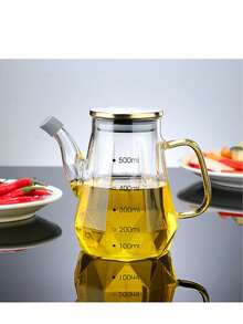 High Borosilicate Glass Oil Bottle, Diamond Shaped Kitchen Household Seasoning/Liquid Soy Sauce/Vinegar Dispenser - Multicolor - View 14