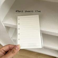 A7 PU Binder Cover, 6 Holes Loose Leaf Case, 45 Sheets Refill Papers, DIY 10pcs Sleeves, Junk Journal Collect Book Organizer - Rectangle - View 13