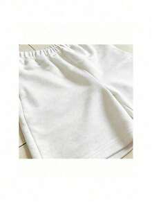 Conjunto para hombre estilo streetwear casual con estampado gráfico de texto divertido algodón cómodo ajuste holgado cuello redondo manga corta primavera verano uso diario set de playera y shorts - Blanco 1 - Ver 6