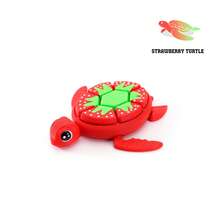 1 buah Gantungan Kunci Kura-kura Cetak 3D, Gadget Penghilang Stres Kreatif, Dekorasi Kerajinan, Ornamen Meja, Model Hewan Realistis yang Modis - MultiWarna - View 4