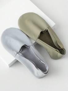 chuanwa（2） 1/5/10 Pairs Summer Thin Ice Silk Women Solid Color Breathable Loafer Socks, Christmas Gift - Multicolor - View 8